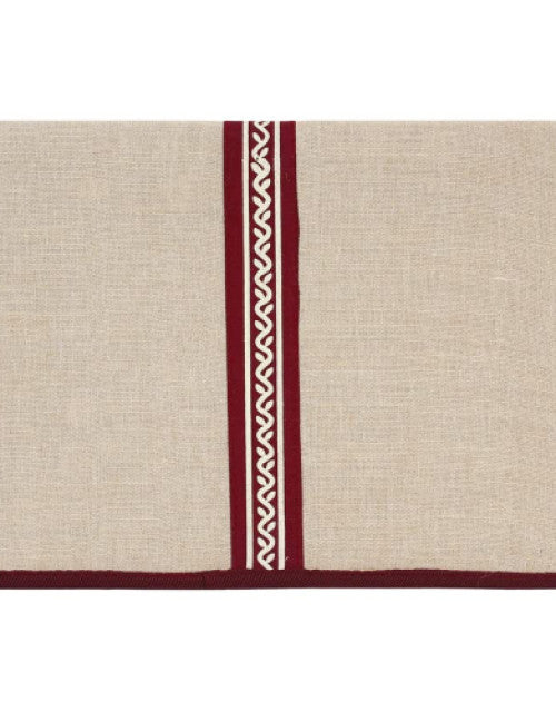 Jute Bag File Folder for Certificates and Important Documents Folder, Conference Folder, Document Organiser (Maroon)