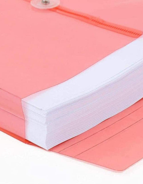 Pack of 10 A4/Legal Top Opening Document File Bag, Transparent Envelope Holder Storage Case