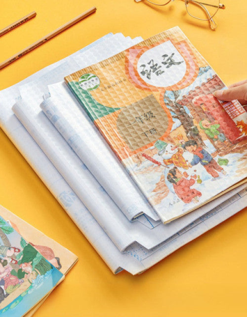 Self-adhesive transparent protective book cover ( Pack of 25 )